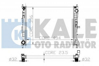 KALE OTO RADYATOR 128700 -  Радиатор, охлаждение двигателя